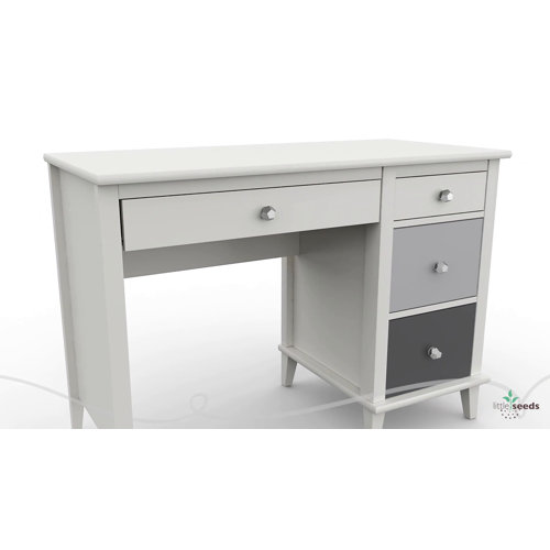 Little Seeds Monarch Hill Poppy 4 Drawer Desk In Grey